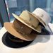 2024 New Metal R Letter Leather Buckle Straw Leisure Summer Sunshade and Sunscreen Women's Fashion Beach Gift Hat_viptrois.com