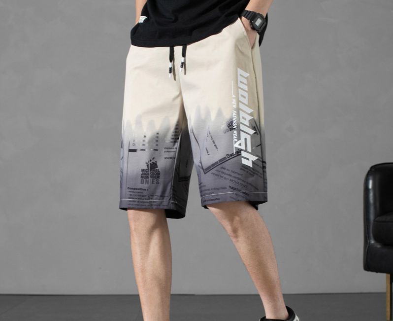 Men's Clothing Cross Border Shorts Men Summer Thin Fashion Brand Loose Sports Casual Pants Men's Outerwear Breeches Five Point Beach Pants_viptrois.com