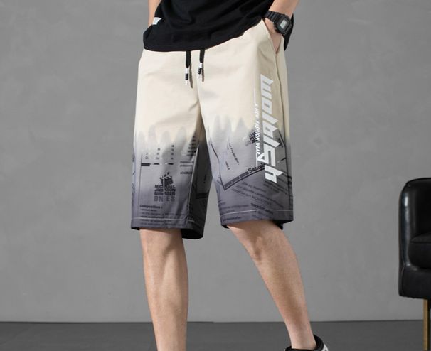 Men's Clothing Cross Border Shorts Men Summer Thin Fashion Brand Loose Sports Casual Pants Men's Outerwear Breeches Five Point Beach Pants_viptrois.com