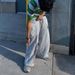 Men's Clothing Spring/summer Y2K High Street Double Waistband Printed Embroidered Street Style Sweatpants Casual Straight Leg Trousers_viptrois.com