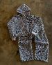 Leopard Print 3D Hooded Zip up Sweatshirt Cardigan Men's Fashionable Versatile Top with Sweatpants Set New Unique Style_viptrois.com