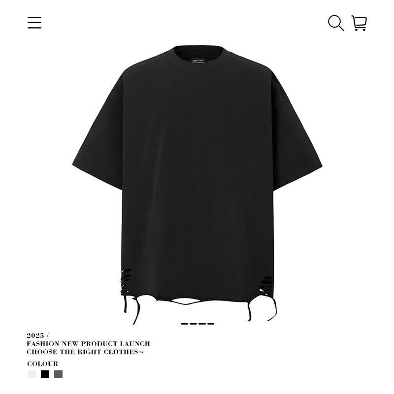 Men's Clothing 250g Heavyweight Fashion Brand High Street Layered Short Sleeved T Shirt Men's Pure Cotton Men's Bottoming Shirt Summer Men's Clothing_viptrois.com