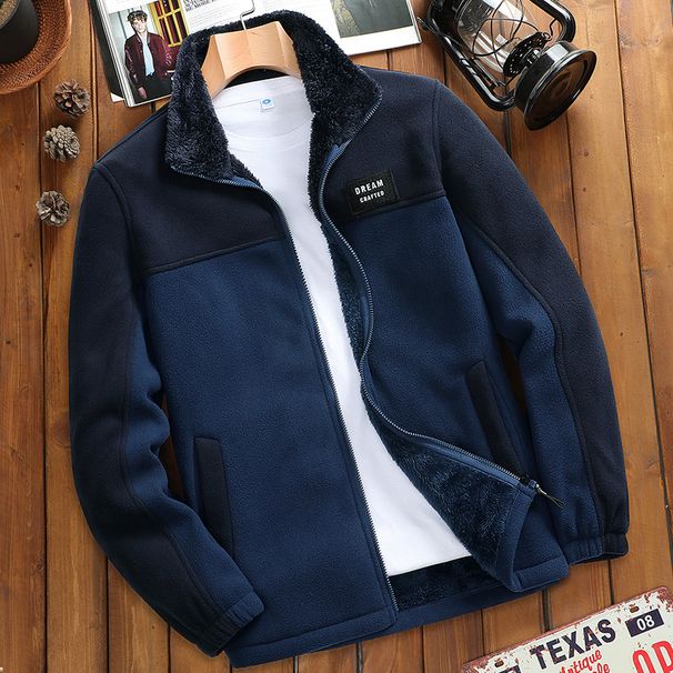 Men's Polar Fleece Jacket – Outdoor & Casual Winter Wear | Soft Velvet Lining | Sizes M-5XL_viptrois.com