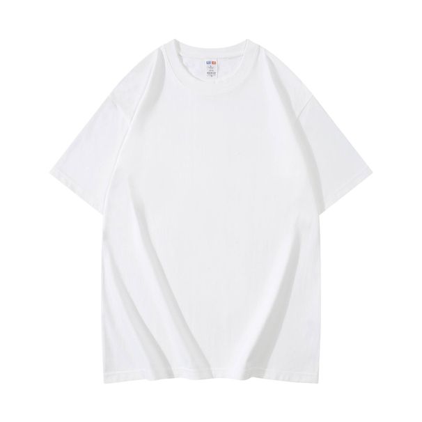 New Summer 2025 Style, 230-gram Heavyweight Pure Cotton Short-sleeved Round-neck T-shirt_viptrois.com