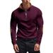 The New Spring And Autumn High-neck Half-lapel Zipper Hoodie Is Fashionable, Simple And Retro For Men Going Out_viptrois.com
