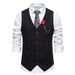 Men's Vintage Striped Vest Men's Best Man Single-breasted Vest_viptrois.com