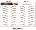 Eyebrow Stencils Supply 6D Ecological Brown Eyebrow Stickers Waterproof Tattoo Stickers_viptrois.com