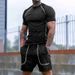 24 Cross-border New Summer New Sports Tights Shorts Men's Running Fitness Suit_viptrois.com