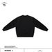 Unisex Crew Neck Sweatshirt – Soft Solid Color Pullover For Men & Women (Black/Flower Gray, S-XL)_viptrois.com