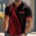Men's Clothing Polo Shirt Casual Style Summer 3D Digital Printed Lapel Commuter Versatile Clothing Top_viptrois.com