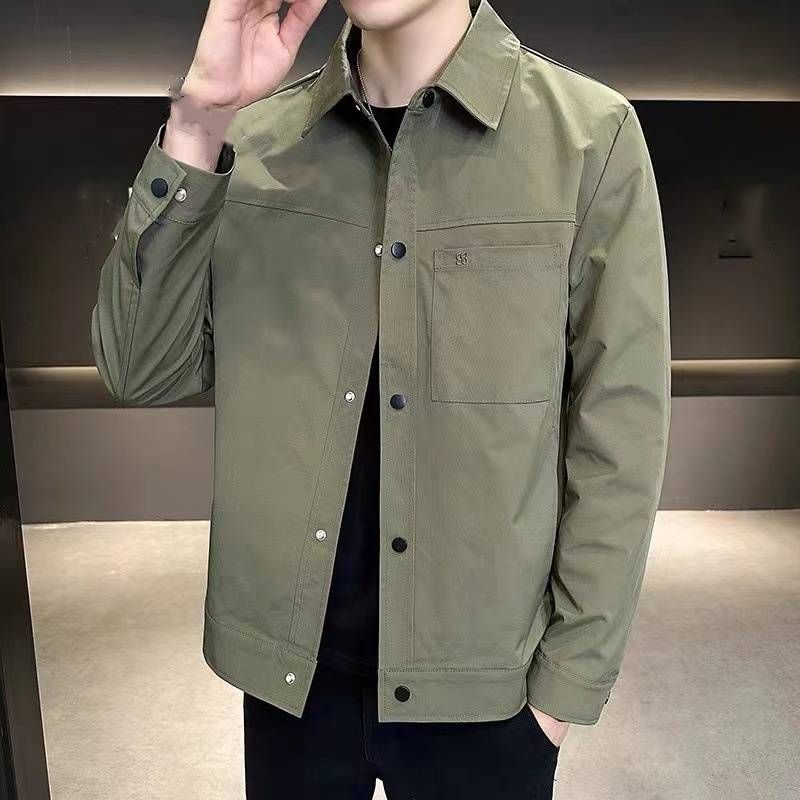The New Men's Spring And Autumn Slimming Korean-style Stylish Lapel Jacket Is Simple, Versatile And Casual_viptrois.com