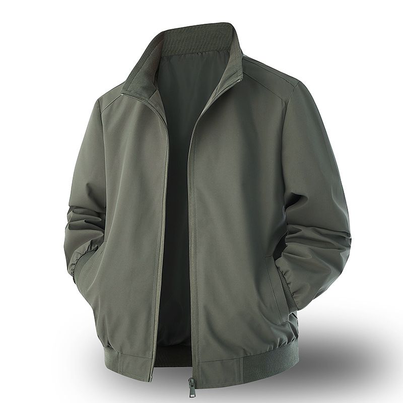 Men's Autumn Men's Wear 2025 New Style Jacket For Middle-aged Men, Stand-up Collar, Fashionable, Casual And Simple Top For Dad_viptrois.com