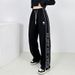 Men's Clothing Autumn Cotton Pants Loose Straight Through High Street Trend Casual Sports Pants Wide Leg Trousers_viptrois.com