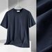2025 Summer Ice Silk T-shirt, Cool, Loose, Half-sleeved, Solid-color Top, Thin Style, Quick-drying_viptrois.com