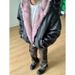Unisex Faux Fur-Trimmed PU Puffer Jacket – Oversized British-Inspired Winter Coat With Plush Lining & Heavyweight Insulation (Street Luxe Edition)_viptrois.com