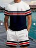 Men's Y2K Style 3D Gold Print T-Shirt Summer Loose Casual Short-Sleeved_viptrois.com