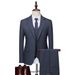 Men's Clothing Slim Business Casual Wear Studio Photography Wedding Suit Three Piece Set_viptrois.com