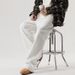 Shanggu Autumn White Jeans American Trendy Brand Hip Hop Wide Leg Loose Extended Men's Pants_viptrois.com