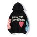 2026 European And American Graffiti Letter Printing Fleece Thickened Men's And Women's Hooded Sweater Jacket_viptrois.com