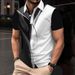 Breathable Men's Polo Shirt With Digital Print – Quick-Dry Sporty Short Sleeve Shirt For Casual & Gym (8 Colors, Plus Size Options)_viptrois.com
