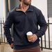 Men's Clothing Autumn And Winter Men's Jacquard Knitted Sweatshirt European Size 5XL Outdoor Leisure Stand Collar Long Sleeve Pullover_viptrois.com