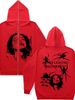 2023 High-End Casual Sports Set For Men Loose Fit Spring And Autumn Season Elegant Spider Print Hooded Sweatshirt_viptrois.com
