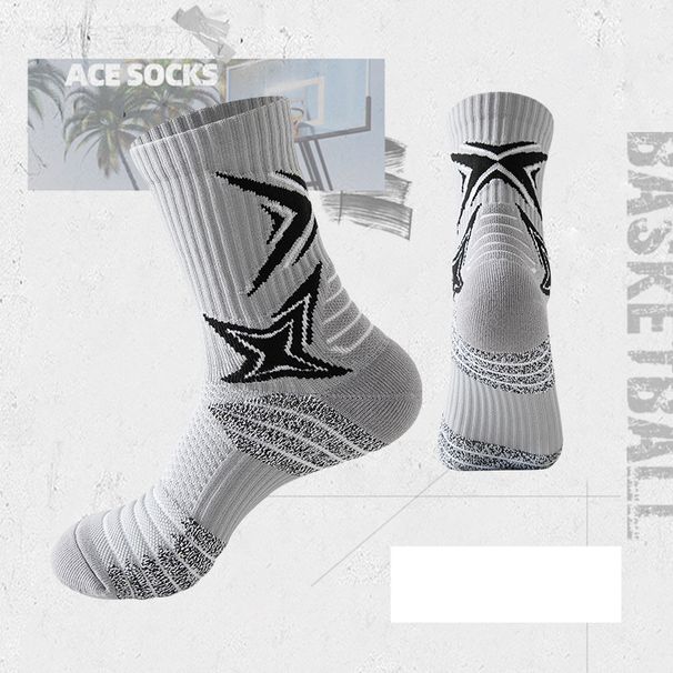 New men's sports socks elite actual combat breathable high top towel bottom professional non-slip yarn basketball socks_viptrois.com