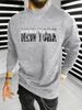 Men's Loose Casual And Fashionable New York Pattern Printed Round Neck Long Sleeved Sportswear For Autumn And Winter_viptrois.com