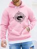Men's Autumn And Winter Casual Fashionable Loose Hooded Sweatshirt With Compass And Mountain Print Warm Long Sleeved Pullover_viptrois.com