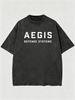 Men's Clothing Heavy Washed Cotton Short Sleeved T Shirt Casual Trend Unisex Summer Ins Black Round Neck Top Trendy Versatile Half Sleeve_viptrois.com