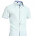 Men's Linen-Blend Short Sleeve Shirt, Casual Button-Down Shirt With Chest Pocket, Relaxed Fit For Summer_viptrois.com