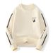 "Men's Fleece-Lined Hoodie – Thick & Warm Winter Pullover, Oversized Streetwear Style, Trendy Round Neck Sweatshirt For Teens & Young Adults_viptrois.com