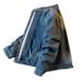 Trendy Men's Long Sleeved Loose Casual Spring Denim Jacket With Collar, Workwear Jacket, Light Blue Top, High-End_viptrois.com