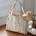 Women's Bags Canvas Bag Women Large Capacity Simple Versatile Handbag Tote Bag Shopping Bag Shoulder Bag_viptrois.com