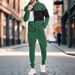 Premium Fleece-Lined Zip-Up Hoodie & Jogger Set - Winter Warmth For Men & Women (S-XXL) - Olive Green, Pink, Silver Gray, Dark Brown, Lake Blue_viptrois.com