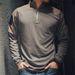 2025 Fashion Outerwear Breathable Combat Uniform Men's Stand Collar Splicing Long Sleeve Casual Sport Slim Sweatshirts_viptrois.com