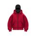 2025 European-USA Style Fashion Hoodies Outerwear Men's Long Sleeve Casual Loose Double Hat Zipper Hooded Sweatshirts_viptrois.com