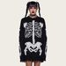 Gothic Punk Distressed Knit Sweater With Skeleton Print - Y2K Grunge Unisex Oversized Pullover For Men & Women_viptrois.com