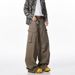 American Vintage For Men And Women, Spring/autumn, Relaxed Fit, Large Pockets, Workwear Style, Wide-leg, Slimming_viptrois.com
