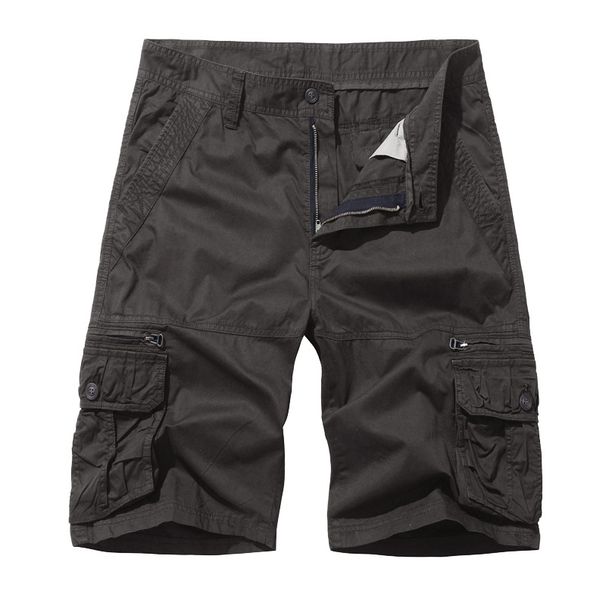 Premium Products 2025 New Minimalist Men's Loose Fitting Casual European Size Workwear With Multiple Pockets And Five Point Shorts_viptrois.com