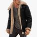 Men's Faux Suede Fleece Lined Winter Jacket - Thick Warm Coat With Stand Collar, Zipper Closure, Long Sleeve, Multiple Colors & Sizes_viptrois.com
