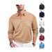 Cross-Border European And American Clothing Casual Loose Button Placket Solid Color Long Sleeve Mesh Fabric Turn-Down_viptrois.com
