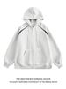 "Men's Oversized Zip-Up Hoodie – 90% Cotton Streetwear Jacket With Contrast Stitching (3 Colors, 5 Sizes)"_viptrois.com