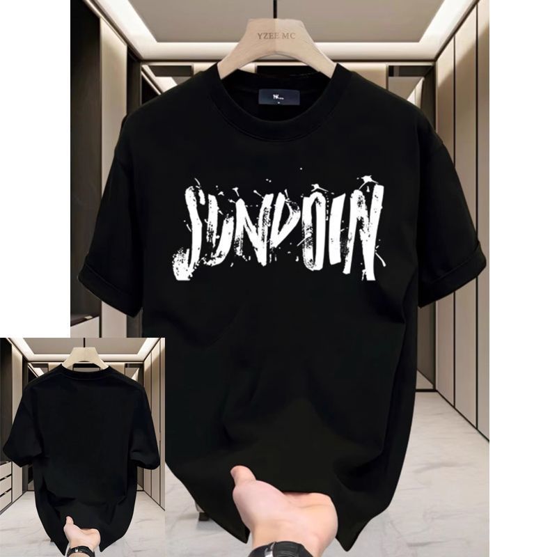 Cotton Short Sleeved American Men's And Women's High Street Printed Trendy Loose Half Sleeved Versatile European And American Top Handsome New T-shirt_viptrois.com