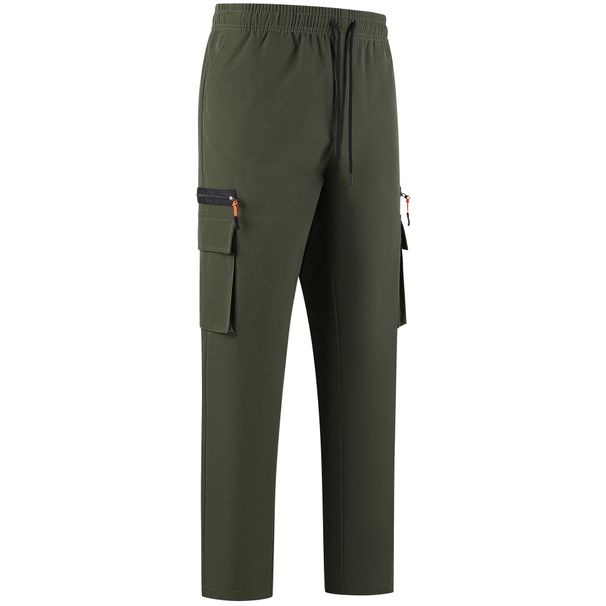 Men's Clothing Outdoor Fashion Casual Travel Tactical Cargo Pants – Lightweight Polyester Outdoor Utility Trousers With Drawstring Waist_viptrois.com