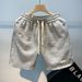 Men's Clothing Youth Popular Summer Fashion Trend Brand Men's Trendy Loose Shorts Trendy Jacquard Casual Pants New Style Casual Pants_viptrois.com