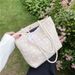 Women's Shoulder Bags Straw-woven Lace Single-shoulder Bag, Handbag, Women's Large-capacity Bucket Bag_viptrois.com