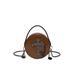 Mini Gothic Crossbody Bag For Women - PU Leather Small Circle Bag With Chain Strap, Halloween & Everyday Stylish Accessory_viptrois.com