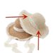 2025 Summer New French Straw Women's Breathable Lace Hollow Out Anti UV Face Small Sun Hat_viptrois.com