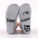 Thick coral velvet mid-tube socks Cake Socks Do not Disturb series of non-slip floor socks_viptrois.com